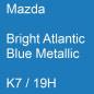 Preview: Mazda, Bright Atlantic Blue Metallic, K7 / 19H.